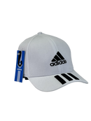 Boné Urbano Adidas Classic Listras - Cor Branco Logo Preto