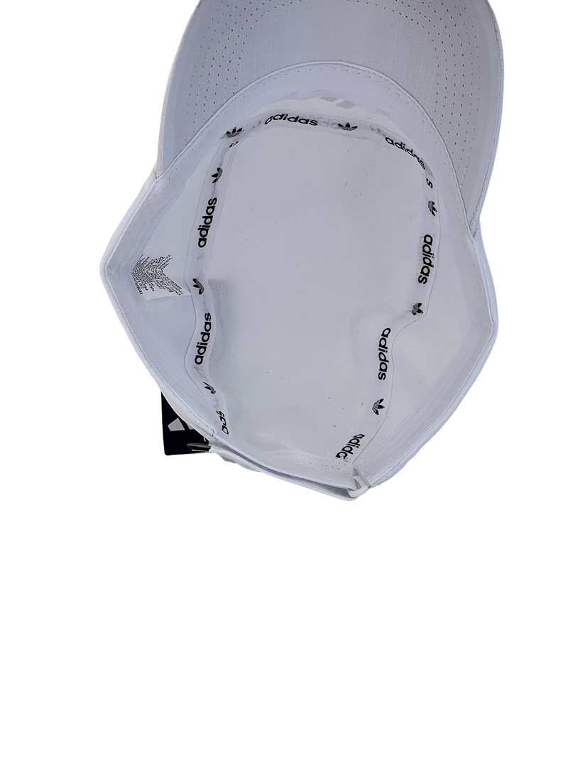 Boné Casual Adidas Basic Two - Cor Branco Logo Cinza