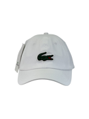Boné Casual Lacoste Medium - Cor Branco Logo Original