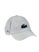 Boné Casual Lacoste Medium - Cor Branco Logo Original