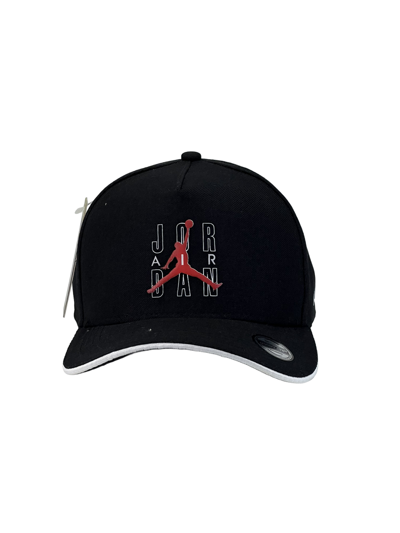 Boné Urbano Nike Jordan Air BIG - Cor Preto Logo Vermelho