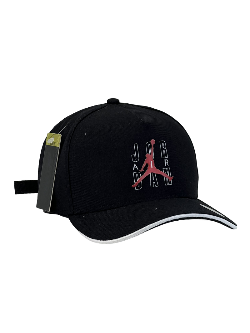 Boné Urbano Nike Jordan Air BIG - Cor Preto Logo Vermelho