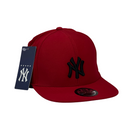 Boné Aba Reta New York Yankees - Cor Vermelho  Logo Preto