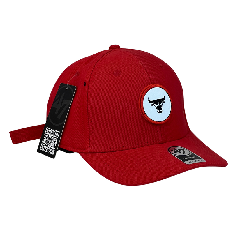 Boné Urbano Bulls Post-it - Cor Vermelho  Logo Original