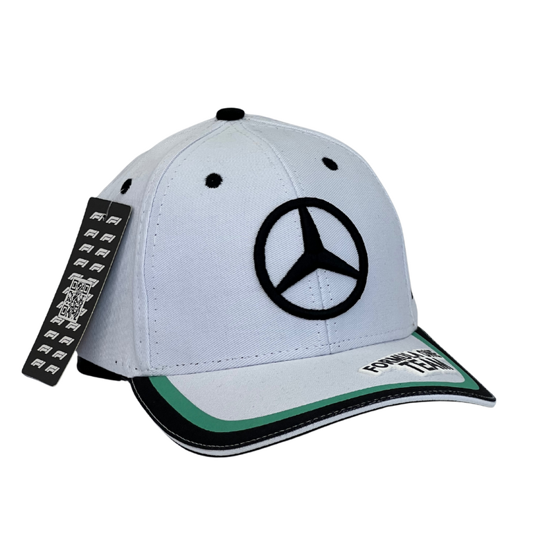 Boné  Urbano Detroid Mercedes BIG - Cor Branco  Logo Preto