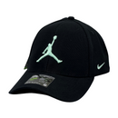 Boné Casual Nike Jordan - Cor Preto  Logo Verde Agua