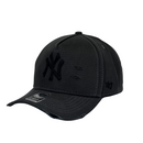 Boné Destroyed New York Yankees - Cor Cinza  Logo Preto