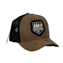 Boné Trucker Cavalgada - Cor Preto e Marrom  Logo Original