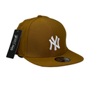Boné Aba Reta New York Yankees - Cor Mostarda  Logo Branco
