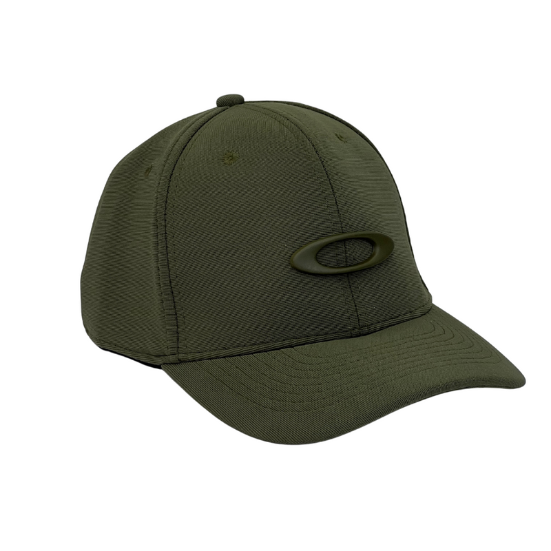 Boné Fitted Oakley Basic - Cor Verde Militar  Logo Verde Militar