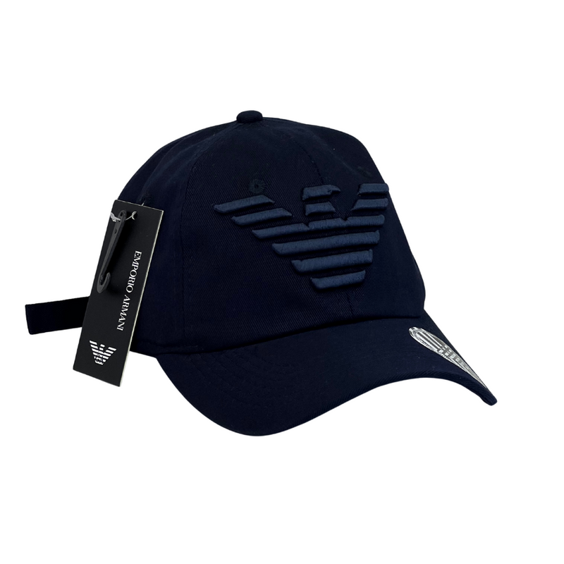 Boné Urbano Cavalera BIG - Cor Azul Escuro  Logo Azul