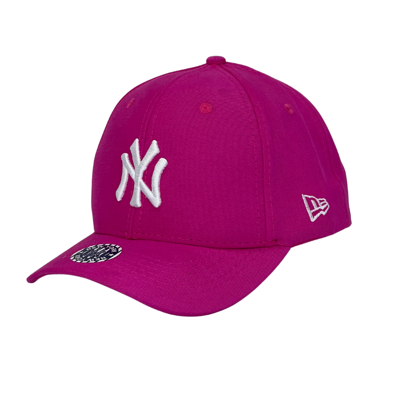 Boné Urbano New York Yankees - Cor Rosa  Logo Branco