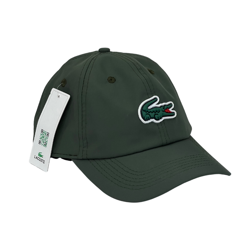 Boné Casual Lacoste Medium - Cor Verde Militar  Logo Original