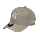 Boné Urbano New York Yankees - Cor Bege  Logo Branco