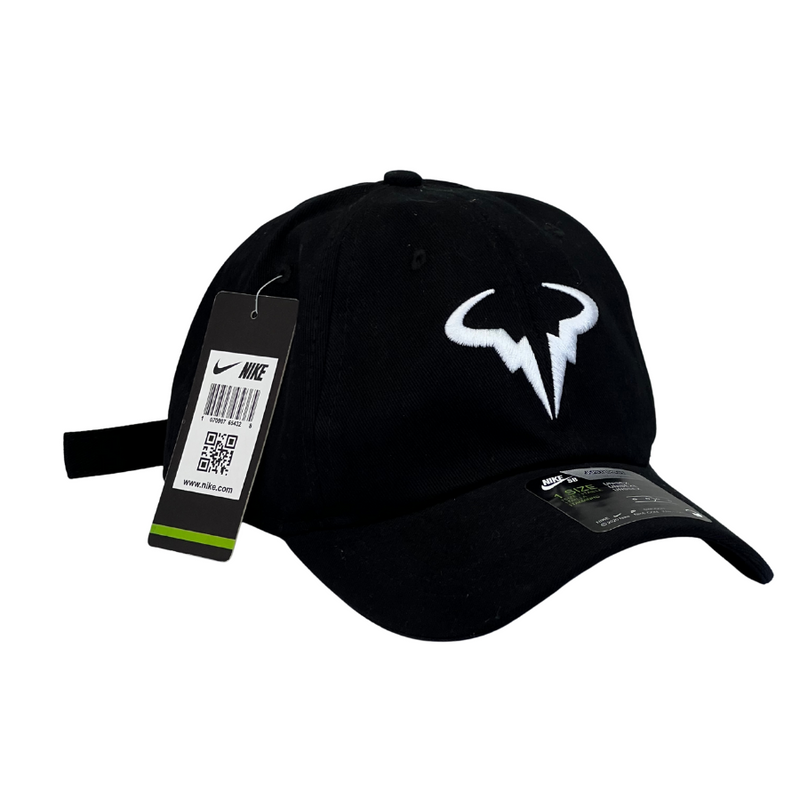 Boné Casual Nike NADAL - Cor Preto  Logo Branco