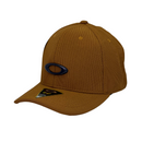 Boné Fitted Oakley Basic - Cor Mostarda  Logo Preto