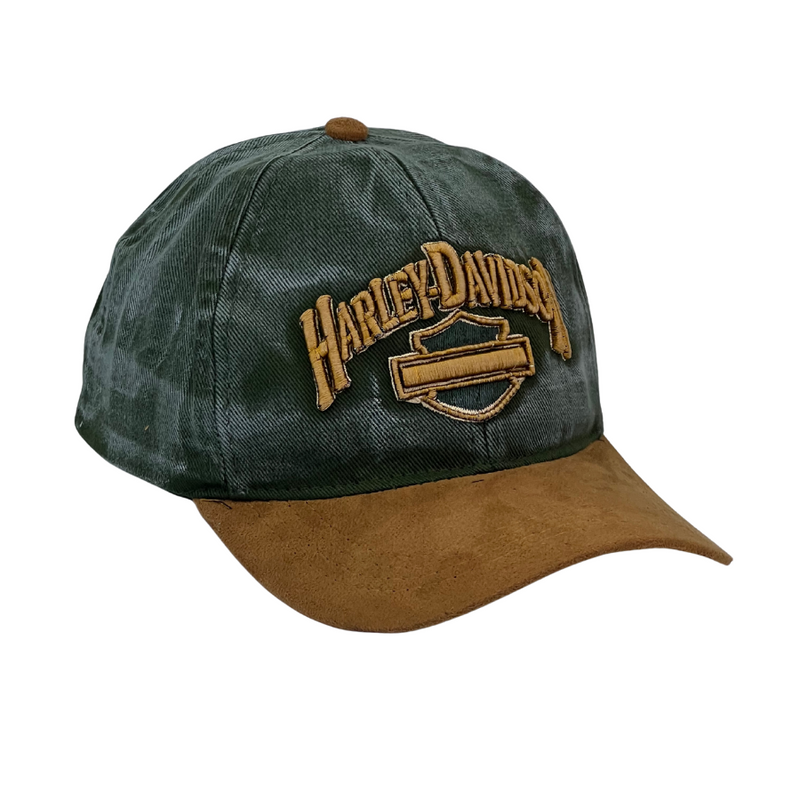 Boné Rock Harley Davidson Green - Jeans Verde  Logo Original
