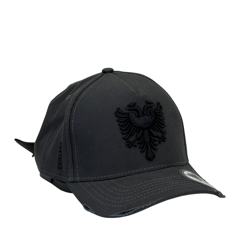 Boné Urbano Cavalera BIG - Cor Cinza  Logo Preto