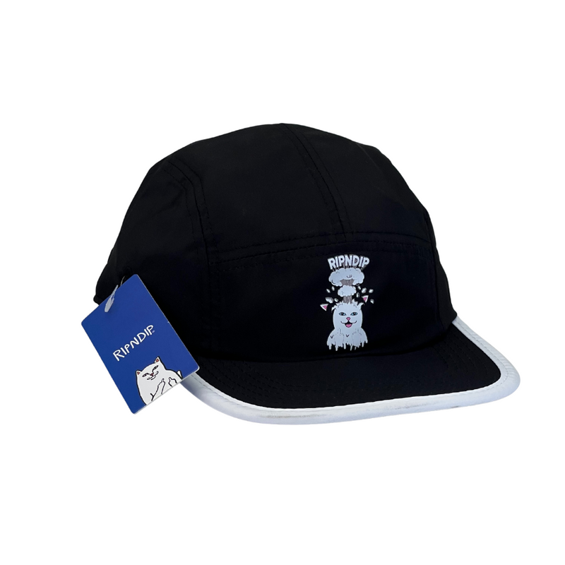 Boné Casual Ripndip Explosion Cat - Cor Preto  Logo Original