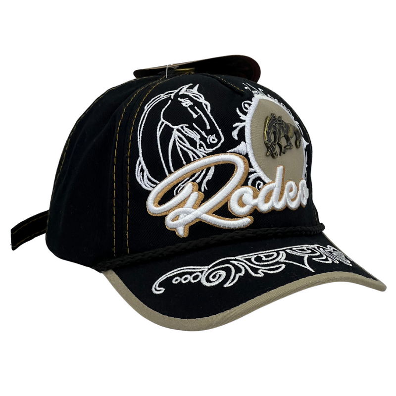 Boné Urbano Rodeo - Cor Preto  Logo Oficial