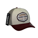 Boné Trucker Agro AGRO FARM - Cor Bege  Logo Original