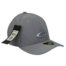 Boné Fitted Oakley Basic - Cor Cinza  Logo Cinza