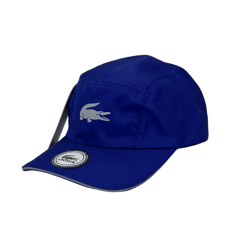 Boné Casual Lacoste Basic Two - Cor Azul Escuro  Logo Cinza
