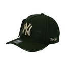 Boné Destroyed New York Yankees - Cor Verde Militar  Logo Dourado