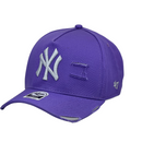 Boné Destroyed New York Yankees - Cor Roxa  Logo Branco