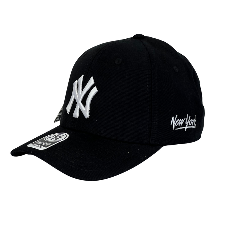 Boné Urbano New York Yankees - Cor Preto  Logo Branco