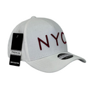 Boné Urbano New York City NYC - Cor Branco  Logo Vinho