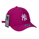 Boné Urbano New York Yankees - Cor Rosa  Logo Branco