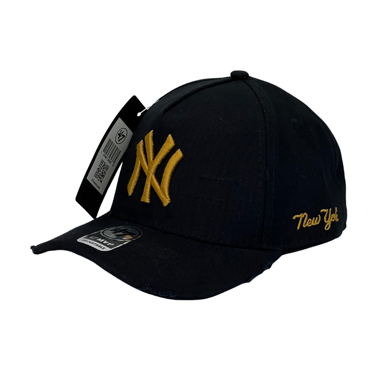 Boné Urbano New York Yankees - Cor Preto  Logo Dourado