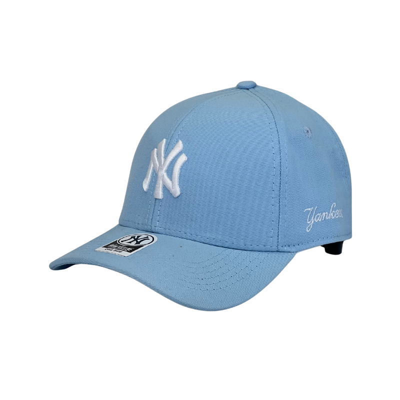 Boné Urbano New York Yankees Basic - Cor Azul claro  Logo Branco