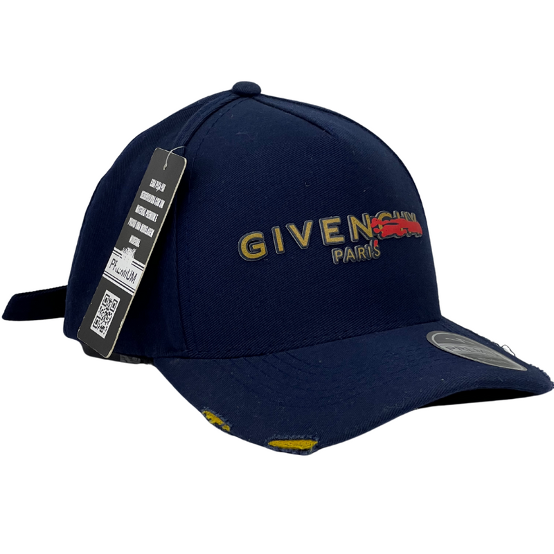 Boné Destroyed Give N Paris - Cor Azul Escuro  Logo Oficial