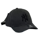 Boné Destroyed New York Yankees - Cor Cinza  Logo Preto