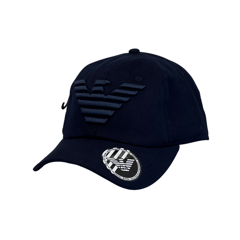 Boné Urbano Cavalera BIG - Cor Azul Escuro  Logo Azul