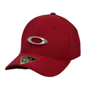 Boné Fitted Oakley Basic - Cor Vermelho  Logo Prata