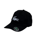 Boné Casual Lacoste GRIFE BIG - Cor Preto  Logo Cinza