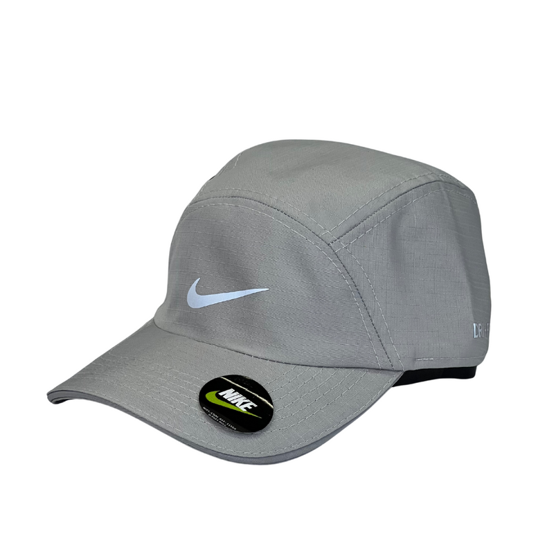 Boné Casual Nike Basic Two - Cor Cinza  Logo Cinza