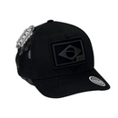 Boné Trucker Agro Não Para - Cor Preto  Logo Preto