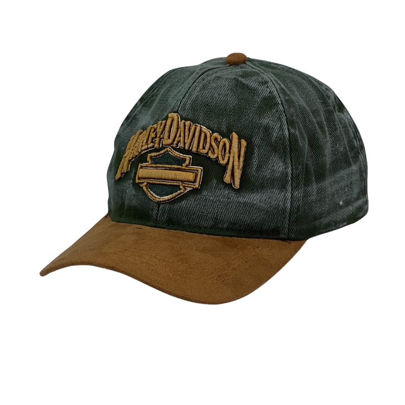 Boné Rock Harley Davidson Green - Jeans Verde  Logo Original