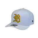 Boné Urbano Black Co Streets - Cor Branco  Logo Amarelo