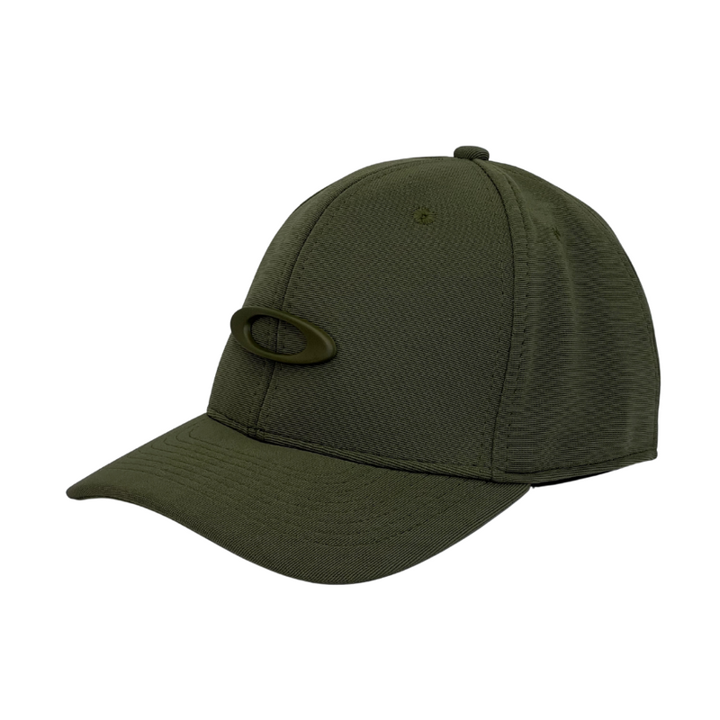 Boné Fitted Oakley Basic - Cor Verde Militar  Logo Verde Militar