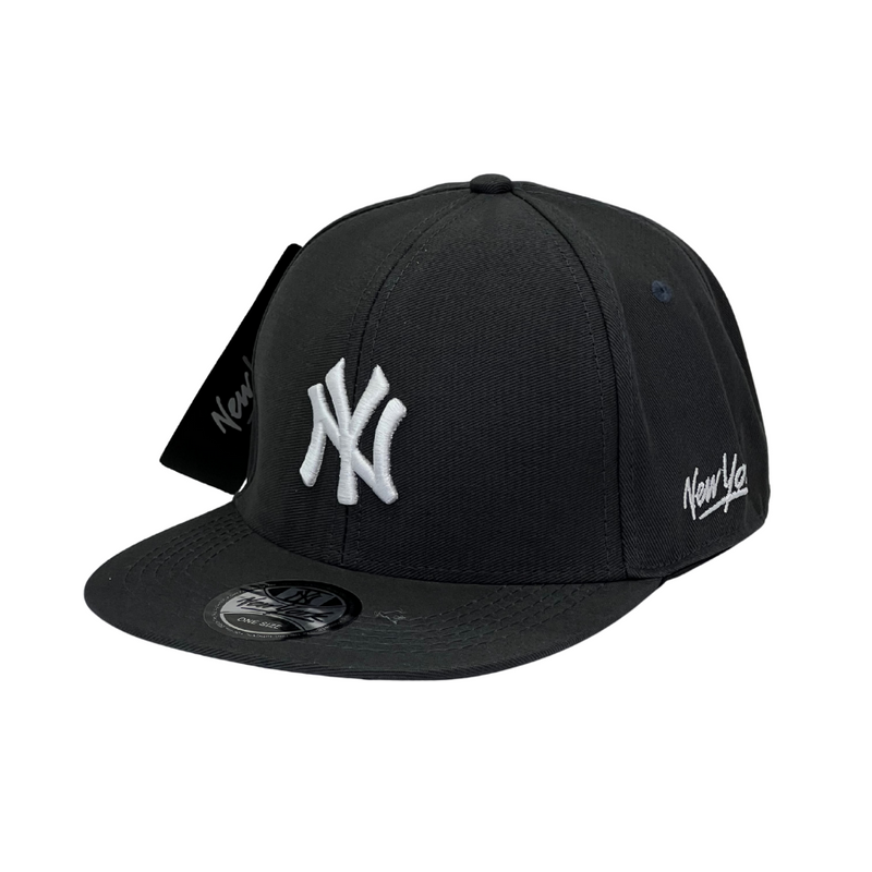 Boné Aba Reta New York Yankees - Cor Cinza  Logo Branco