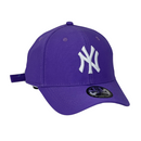 Boné Casual New York Yankees - Cor Roxo  Logo Branco