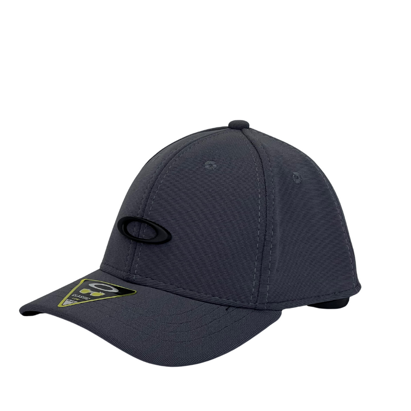 Boné Fitted Oakley Basic - Cor Cinza Escuro  Logo Preto
