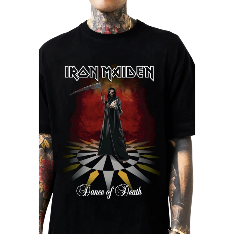 Camiseta Manga Curta Iron Maiden - Dance Of Death