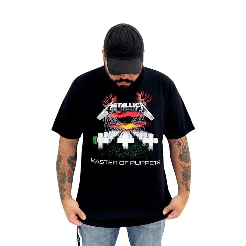 Camiseta Manga Curta Metallica - Master of Puppets