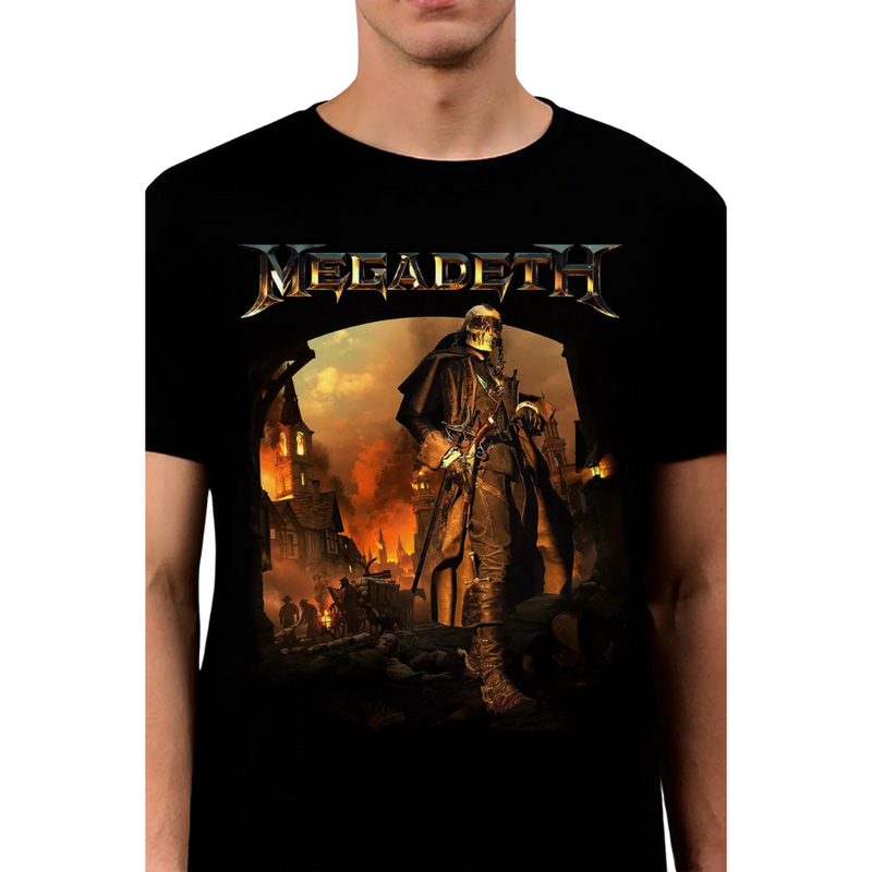 Camiseta Manga Curta Megadeth - The Sick The Dying And the Dead